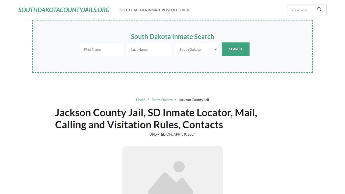 Jackson County Jail, SD: Inmate Search Options, Visitations, Contacts